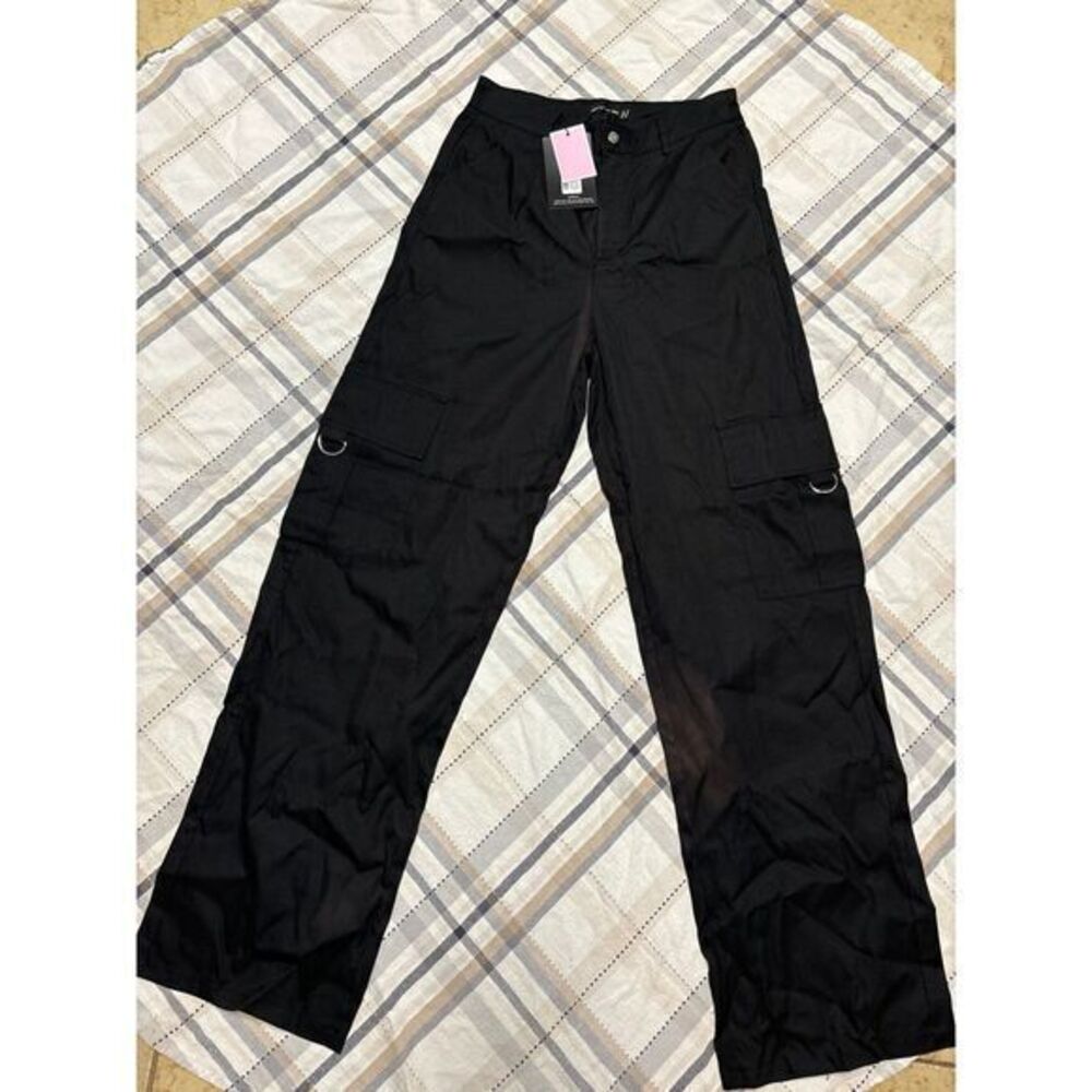 Pretty Little Thing women pants size 12 NWT black